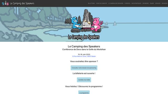 Screenshot of Le Camping des Speakers