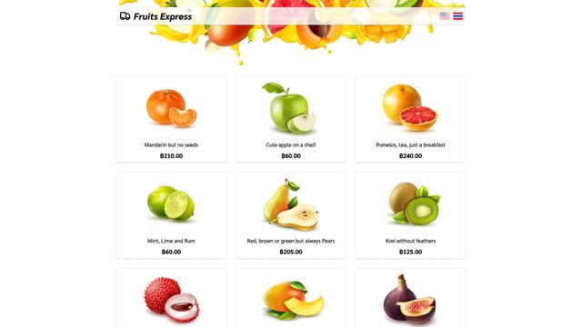 Screenshot of Fruits Express