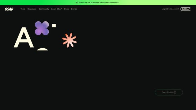 Screenshot of Homepage | GSAP