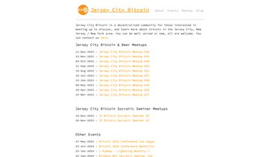 Screenshot of Jersey City Bitcoin