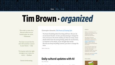 Screenshot of Tim Brown