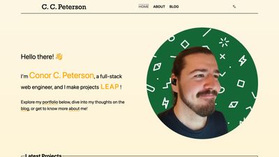 Screenshot of Conor C. Peterson