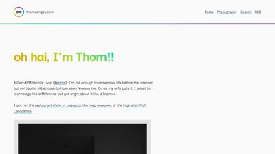 Screenshot of Thomas Rigby