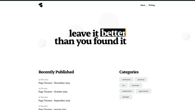 Screenshot of dom jay | front end developer