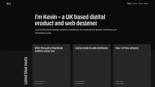 Screenshot of KH-C — Home