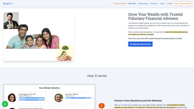 Screenshot of RiaFin - Road to Financial Success