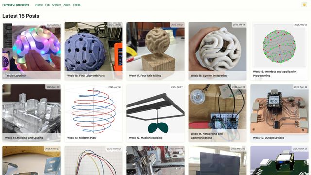Screenshot of Forrest O. Interactive