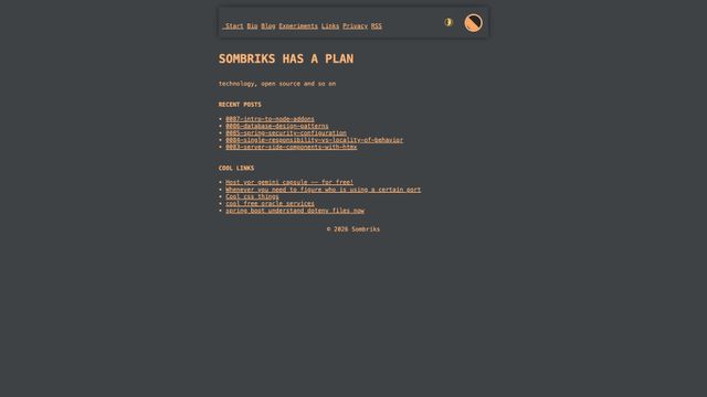 Screenshot of Sombriks HQ - Sombriks has a plan