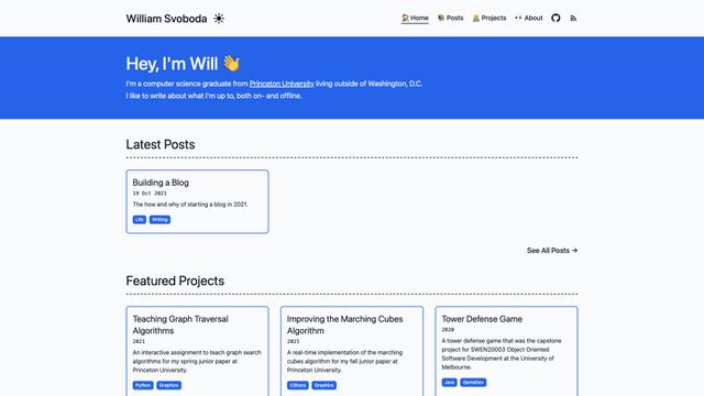 Screenshot of William Svoboda