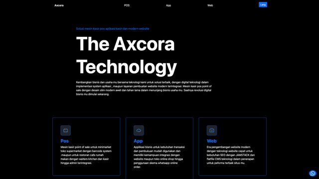 Screenshot of Solusi mesin kasir pos aplikasi kasir dan modern website