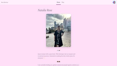 Screenshot of Natalie Rose