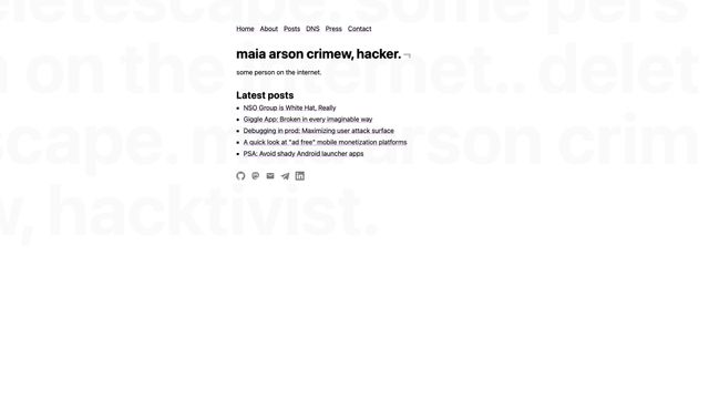 Screenshot of deletescape