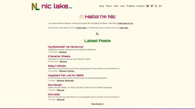 Screenshot of nic lake