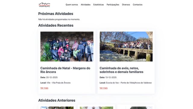 Screenshot of Página Inicial - Viana Trilhos