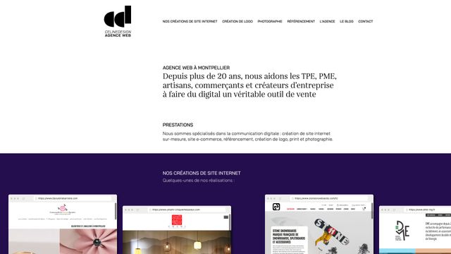 Screenshot of Agence web Montpellier et création de site internet