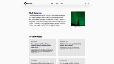 Screenshot of Alex Zappa