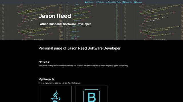 Screenshot of Jason Reed