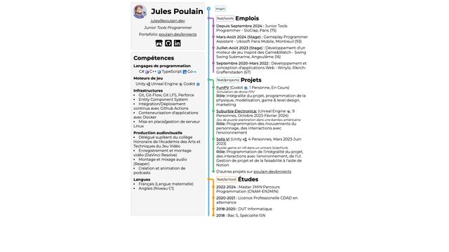 Screenshot of Jules Poulain