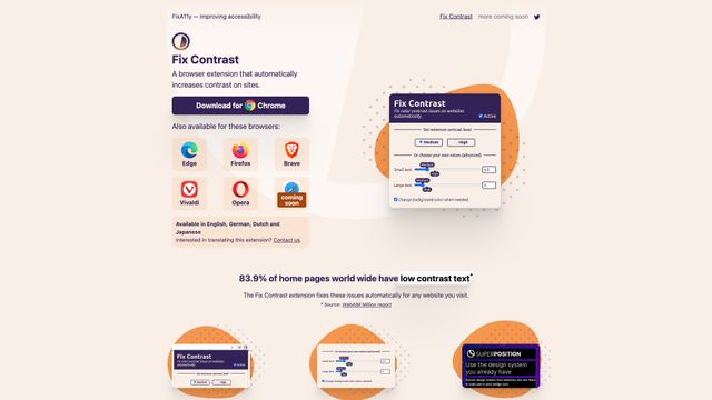Screenshot of FixA11y — improving accessibility