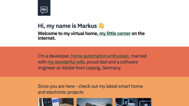 Screenshot of Markus Haack