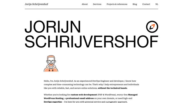 Screenshot of Home | Jorijn Schrijvershof