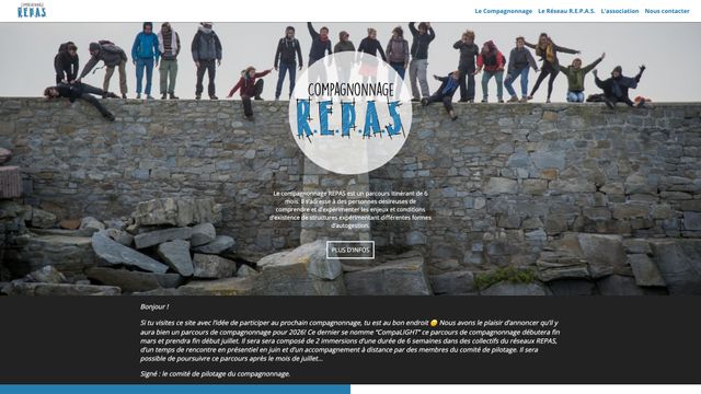 Screenshot of Parcours itinérant pour agir en collectif — Compagnonnage R.E.P.A.S.