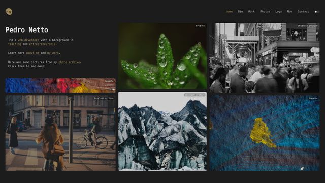 Screenshot of Pedro Netto - Welcome