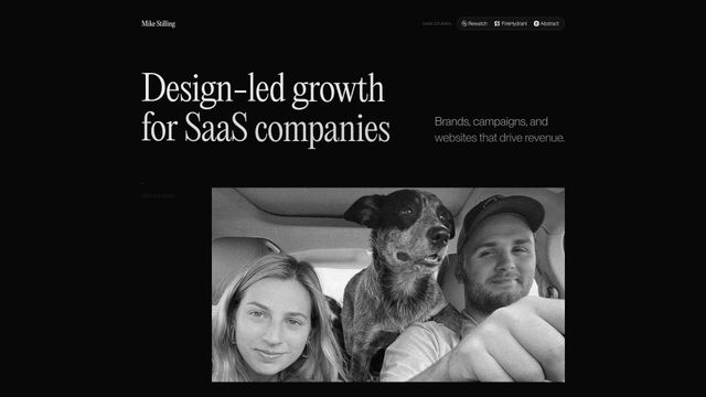 Screenshot of Mike Stilling: design, development, and strategy