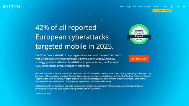 Screenshot of Home | Jason Bayton