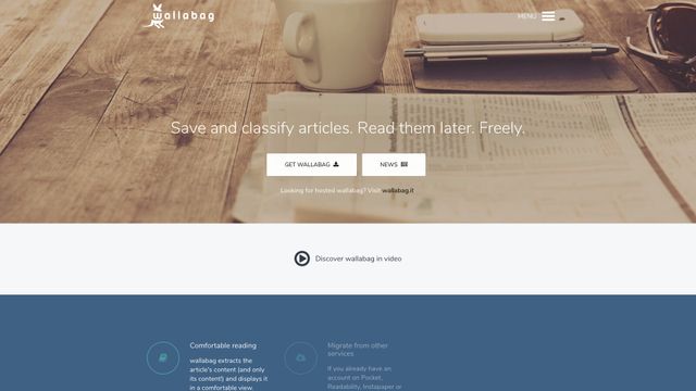 Screenshot of wallabag