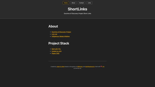 Screenshot of ShortLinks