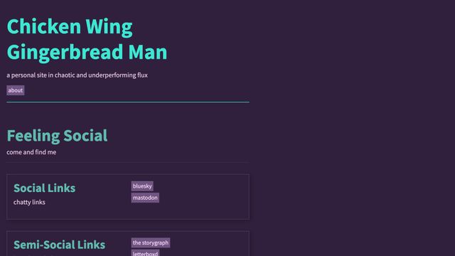 Screenshot of Chicken Wing Gingerbread Man: Home