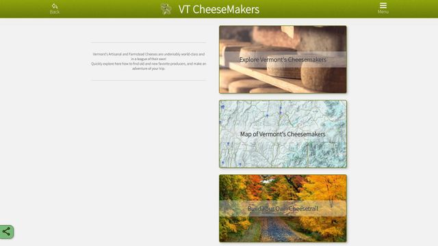 Screenshot of VT CheeseMakers - Home