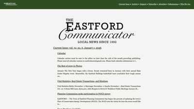 Screenshot of The Eastford Communicator