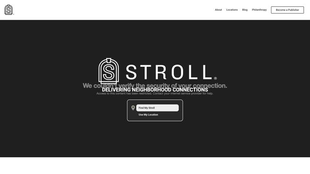 Screenshot of Stroll | Neighborhood Magazine Publisher