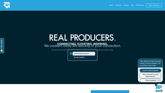 Screenshot of Real Producers Magazines | Connecting Top-Selling Real Estate Agents