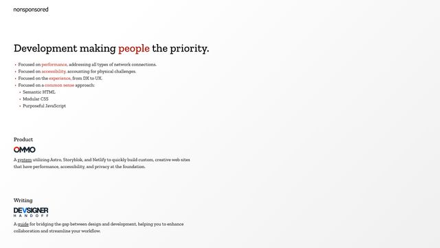 Screenshot of nonsponsored