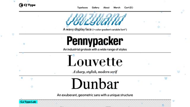 Screenshot of CJ Type