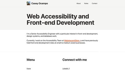 Screenshot of Casey Ocampo