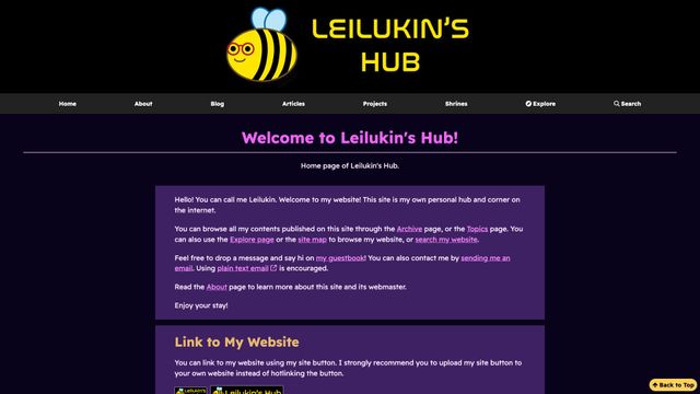 Screenshot of Leilukin's Hub