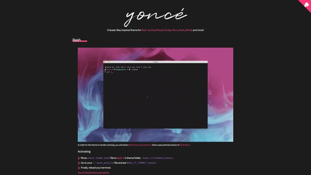 Screenshot of Yoncé