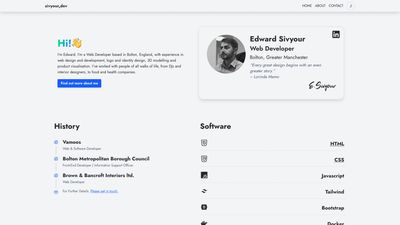 Screenshot of sivyour.design