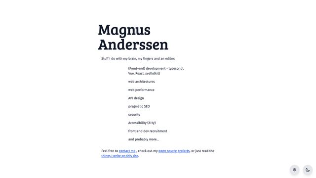 Screenshot of magnus anderssen