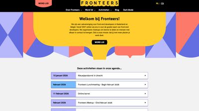 Screenshot of Fronteers