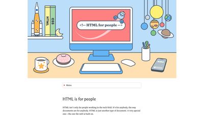 Screenshot of HTML for people