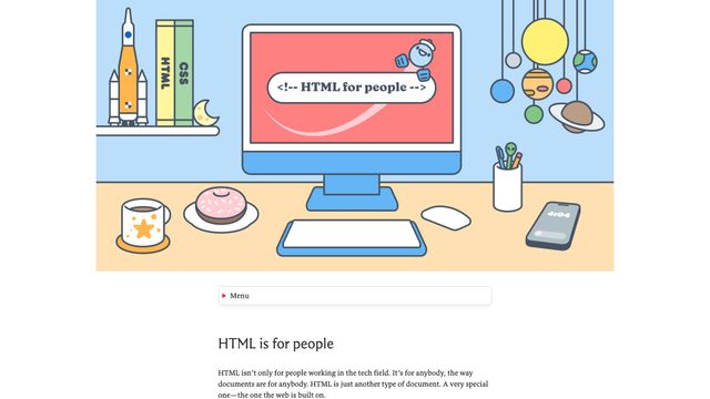 Screenshot of HTML for People