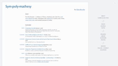 Screenshot of Sym·poly·mathesy