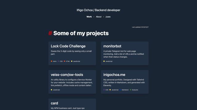 Screenshot of inigochoa's work