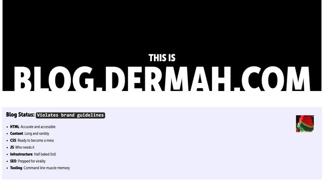 Screenshot of blog.dermah.com | Index