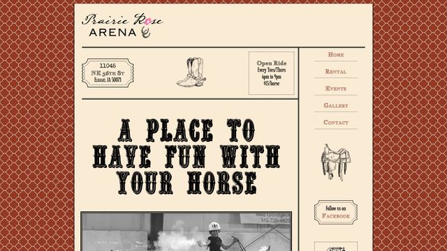 Screenshot of Prairie Rose Arena